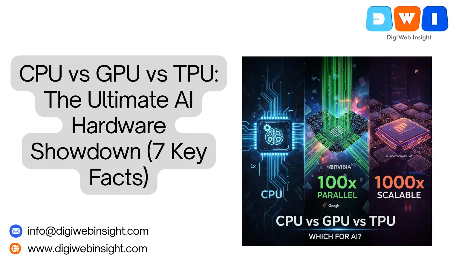 CPU vs GPU vs TPU