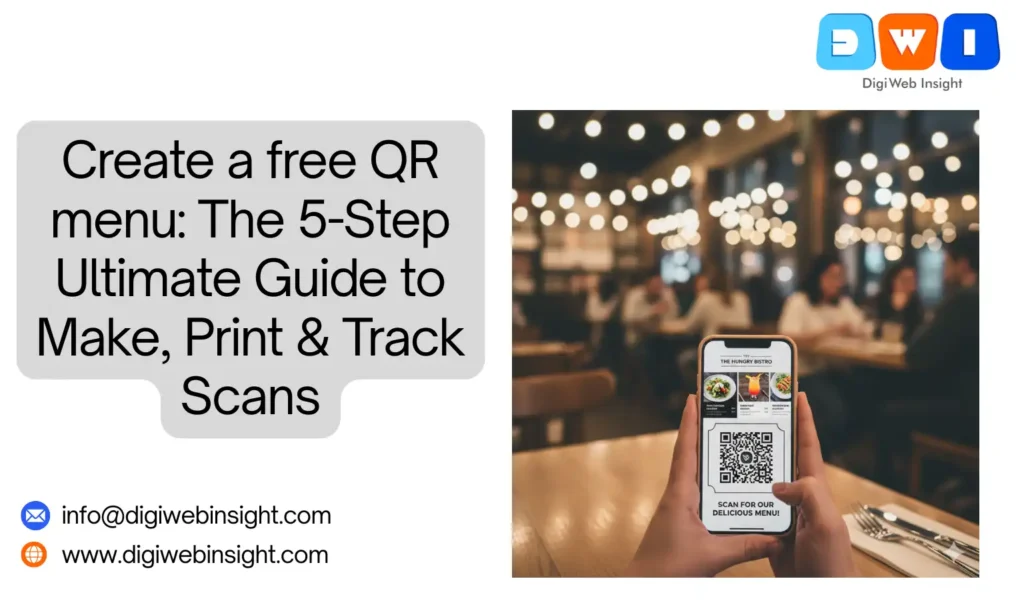 Create a free QR menu