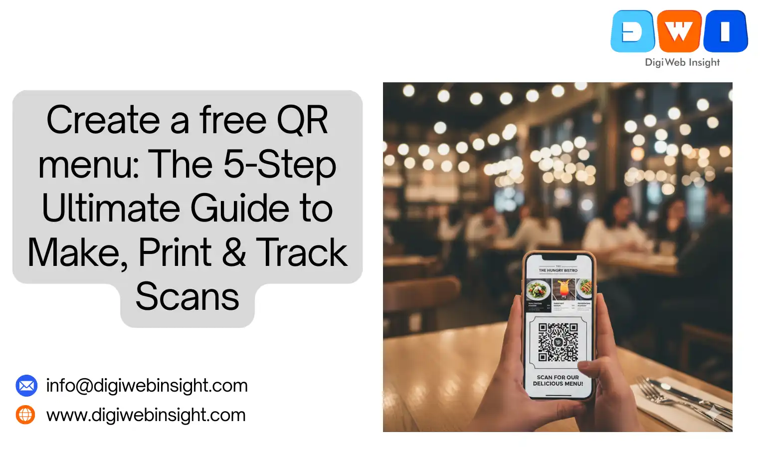 Create a free QR menu
