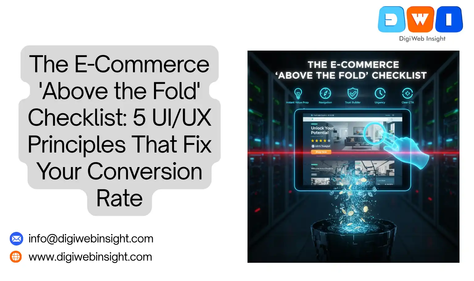 The E-Commerce 'Above the Fold' Checklist 5 UIUX Principles That Fix Your Conversion Rate